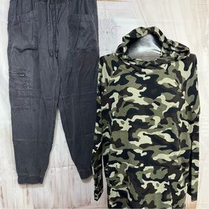 LuLaRoe 2XL Amber with XL Nicole Miller pants